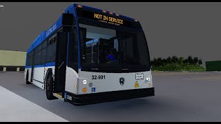 RTA Roblox Gillig BRT EV Conversion On Route 42 To Parc Jerry
