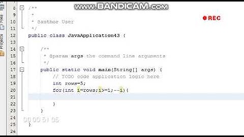 java program to print inverted half pyramid using *