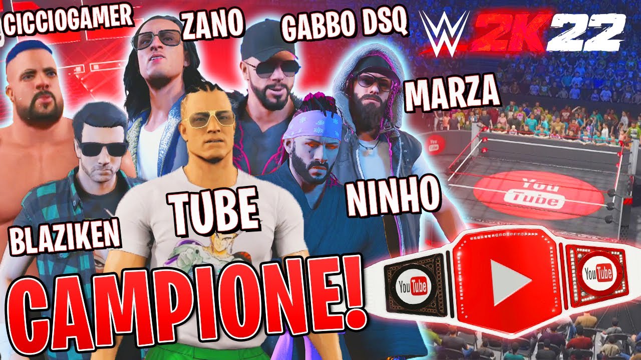YOUTUBER e STREAMER SI SFIDANO per la CINTURA YOUTUBE WWE 2K22 WORLD CHAMPIONSHIP 🏆