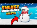 Fortnite SNEAKY SNOWMANDO Location! Hide Inside a Sneaky Snowmando in Different Matches Challenge