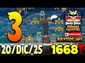 Angry Birds Friends Level 3 Tournament 1668 Highscore 
