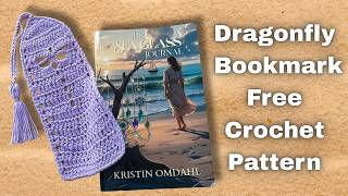 Easy Crochet Bookmark Pattern 🧶 Dragonfly Design (Free Pattern + Step-by-Step Tutorial)