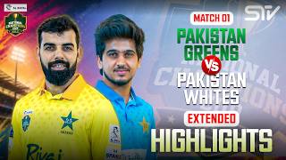 Full Match Highlights | Pakistan Greens v Pakistan Whites | Match 01 | National Champions Cup | NA1T