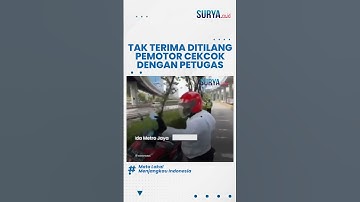 Pemotor Cekcok dengan Petugas hingga Buang Surat Tilangnya, Ngaku Punya Bekingan di Polda Metro Jaya
