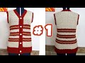 CHALECO UNISEX TEJIDO A CROCHET MUY CALIENTITO PASO A PASO  Video #1