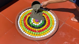 Unique ideas from bottle caps / Recycle bottle caps to make tables and flower pots