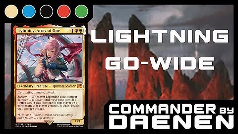 Lightning, Army of One - Go Wide Legends, Casual Commander Deck