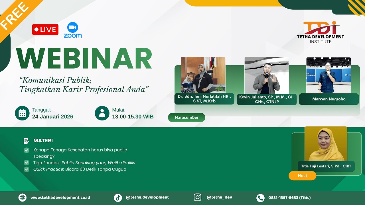 Webinar Komunikasi Publik: Tingkatkan Karir Profesional Anda