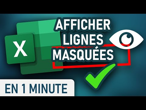 Afficher des lignes masquées sur Excel