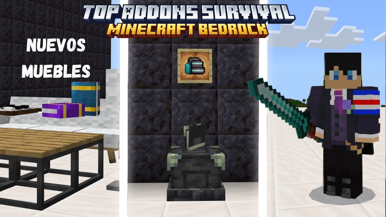Los 5 Mejores Addons para mejorar tus Survivals de minecraft Bedrock 26 ...