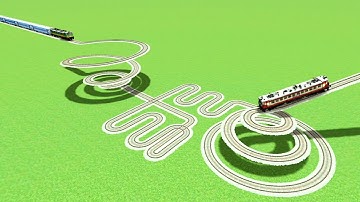 SNAKE 🐍 TRAIN SIMULATOR CROSSIN GOL CIRCLE TRACKS RUNNING TRACK RAILROAD RAILWORK BEANG 