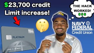 How To Increase Your Credit Limit With Navy Federal (NO HARD PULL)