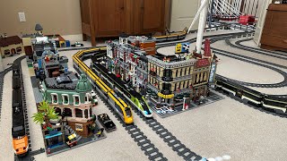 POV LEGO Train Ride Through a Huge Lego City