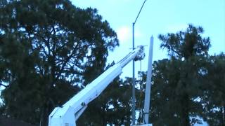 All Phase Electric Light Pole Erection