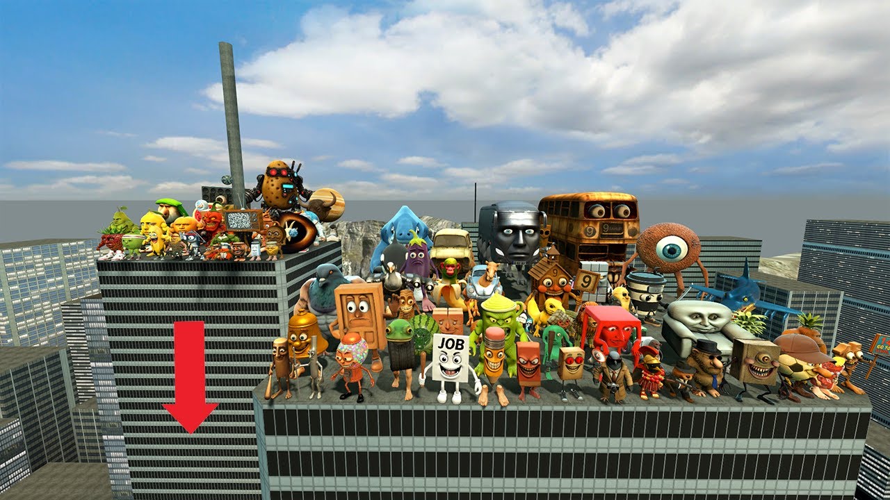 Spartan Kicking Brainrot Italian Memes in The Big City | Garry's Mod