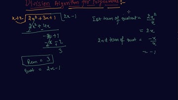 Division Algorithm For Polynomials | Class 10 Mathematics Polynomials