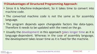 MODULE 1 - TOPIC 7 - STRUCTURED PROGRAMMING
