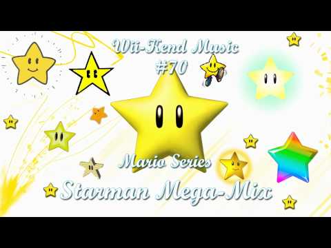 This is "Wii-kend Music" in HD, where I'll be sending some sweet tunes to you, the viewer, for Wii-kend listening. Another mega-mix, and this one is beautiful! I found I believe every version of the invincibility star theme from every Mario series game, as well as others that tie into the...