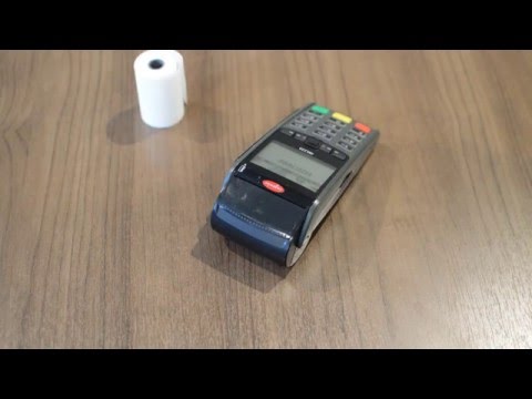 Replace Receipt Paper Roll on an Ingenico iWL220, iWL250, iCT220 and iCT250 Credit Card Machine