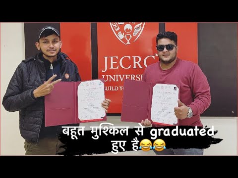 Finally graduated  / Degree ? mile toh asee ?? @JECRC University
