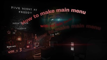 How to make main menu  in ( obby creator)