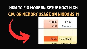 How to Fix Modern Setup Host High CPU or Memory Usage on Windows 11