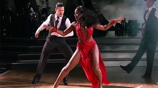 Fifth Harmony's Normani SLAYS DWTS Foxtrot Performance, Gets Biggest Score of the Night!