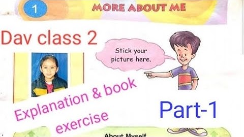 DAV class 2 EVS lesson 1 more about me (pages 1-10)