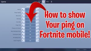 fortnite mobile how to see your ping - how to show ping in fortnite xbox