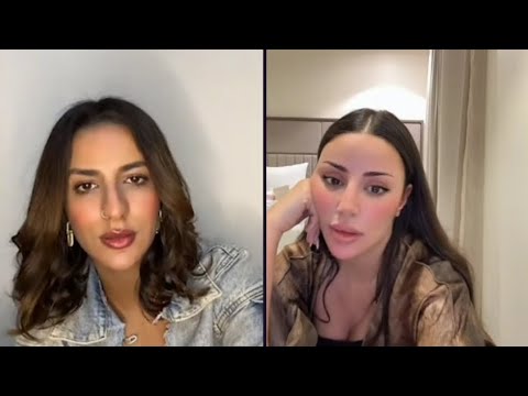 لايف اميمة مع خلود غيرتها على مراد قسمة ونصيب قسمةونصيب