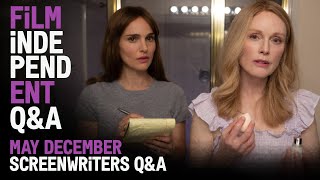 MAY DECEMBER writers SAMY BURCH and ALEX MECHANIK | Natalie Portman, Julianne Moore, Charles Melton