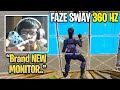 FaZe Sway Finally Switches to 360Hz Monitor And Shows FASTEST Free Building SPEED! Fortnite Season 4