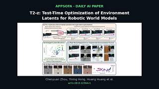 T2-z: Test-Time Optimization of Environment Latents for Robotic World Models