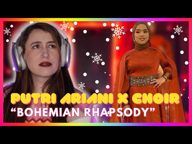 Putri Ariani X Choir Bohemian Rhapsody (Hut Transmedia 22 Live) | Mireia Estefano Reaction Video class=