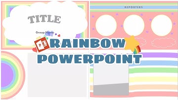 RAINBOW Inspired PowerPoint | FREE PPT Template | Charlz Arts
