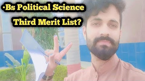 Bs Political Science Third Regular Merit List Sargodha University 2021||Part 6