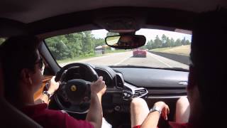 458 Italia vs Ferrari California em Maranello  TestDrive em Maranello