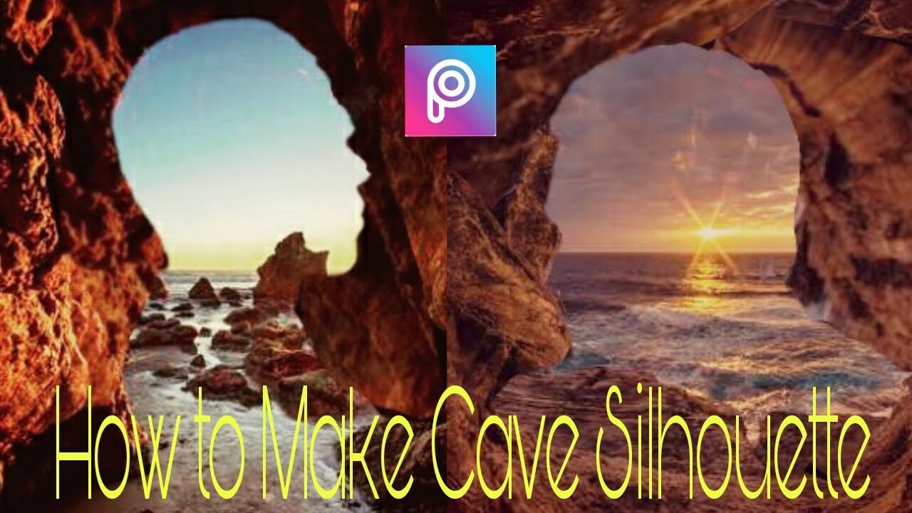 How To Make a Cave Silhouette in Picsart YouTube