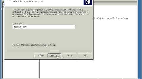 Install Configuration DNS with Primary Zone - Windows Server 2003