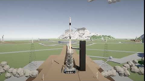 Unity Rocket Launch Complex Game Asset
