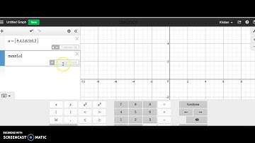 Finding one variable statistics in Desmos