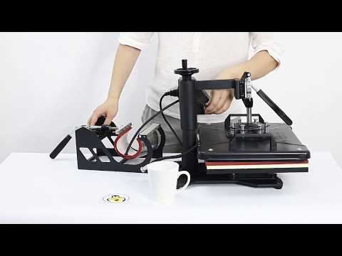 how to use 5 In 1 Digital Heat Press Machine