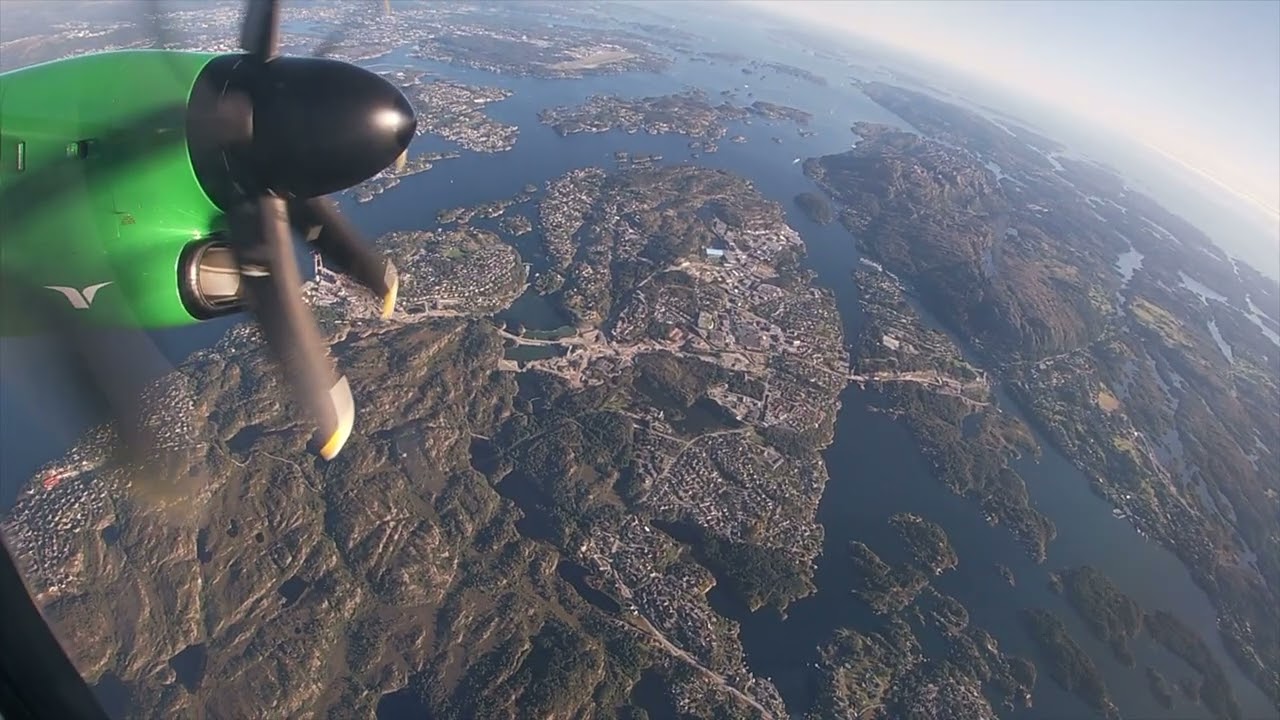 Wideroe | De Havilland Canada Dash 8-400 | LN-WDI | Bergen to Aberdeen | Full Flight (no cuts)