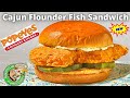 New Popeyes Cajun Flounder Fish Sandwich Review