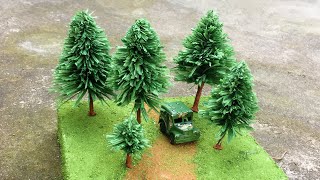 ABC TV | How To Make Miniature Pine Tree From Crepe Paper  Craft Tutorial