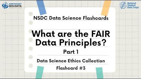 Data Science Ethics Flashcard #3: FAIR Principles Part 1