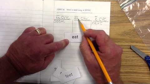 WW16 Short -e and Long -e (CVVC)