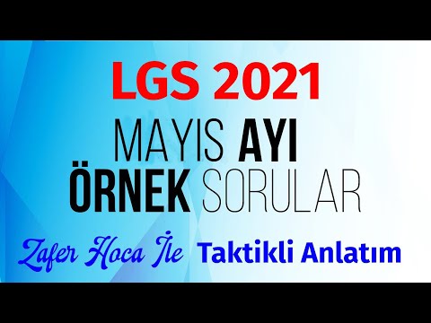 2021 LGS Mayıs Ayı MEB Örnek Sorular MATEMATİK | Taktikli Anlatım