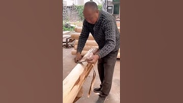 technique of peeling tree bark with simple tools #shorts