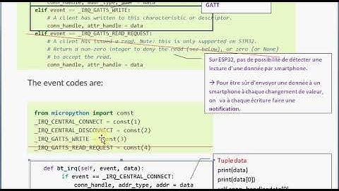 Bluetooth Low Energy en micropython introduction en français  3/6